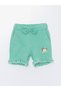 Two Mt Shop Quality Calimera Kids Green Printed Girls' Shorts with Elastic Waistband