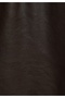 Regular Fit Hooded Zippered Lined Coated Women's Brown Coat Pu - 6