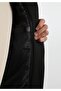 Slim Fit Hooded Zippered Lined Men's Black Coat Pu - 5