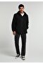 Regular Fit Men's Black Raincoat - 3