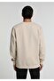 Regular Fit Round Neck Plain Men's Stone Sweatshirt - 2