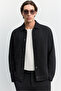 Men's Black Armur Patterned Long Sleeve Snap Closure Shirt Jacket A62Y2513 - 5