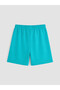Özmarka New Season Green Elastic Waist Baby Boy Shorts 2-Pack - 4