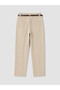 Esvab • Modern & Distinctive Women's Fabric Trousers with Belted Waist - 2