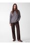 Rmz Gi̇yi̇m Farkiyla Striped Loose Fit Women's Sweatshirt Tunic - 2