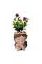 Girl-Shaped Cement Planter with Plant - 2
