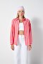 Striped Wide Cut Shirt Red - 3