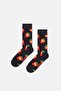 - Multi-Colored Set of 4 Food Patterned Cotton Socks - 5