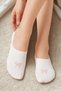 Women's 5 Pairs Ultra Fresh Ribbon Cherry Strawberry Heart Plain Stylish Invisible Ballerina Socks Candy White - 2