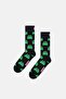- Black Frog Patterned Cotton Socks