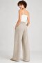 Flowy Linen Blend Trousers - 2