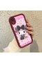 iPhone Xr Compatible Case Camera Protector Cartoon Pattern Maroon Lover Couple Silicone Phone Case - 3
