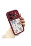 Tecno Pova 6 Compatible Case Camera Protector Heart Pattern Maroon Lover Couple Silicone Phone Case - 2