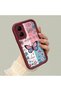 Infinix Smart 10 Compatible Case Camera Protector Stitch Pattern Maroon Dear Couple Silicone Phone Case - 3