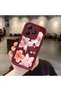 Realme C63 Compatible Case Camera Protective Flower Case Burgundy Lover Couple Silicone Phone Case