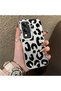 Vivo Y04 Compatible Black Leopard Print Silicone Phone Case, Shock Protection