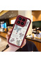 Mi 15 5g Compatible Case Camera Protector Heart Pattern Maroon Lover Couple Silicone Phone Case