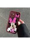 iPhone 17 Pro Compatible Case Camera Protector Cartoon Pattern Maroon Lover Couple Silicone Phone Case - 6