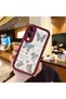 Vivo Y04 Compatible Case Camera Protector Heart Pattern Maroon Lover Couple Silicone Phone Case