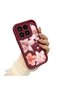 Mi 15 5g Compatible Case Camera Protector Flower Case Burgundy Lover Couple Silicone Phone Case - 2