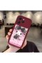 Tecno Spark 40 Compatible Case Camera Protector Cartoon Pattern Maroon Lover Couple Silicone Phone Case