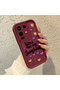 For Infinix Note 50 Pro 4g Compatible Case Camera Protector Heart Pattern Claret Red Loving Couple Silicone Phone Case - 3