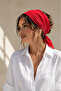 100% Cotton Flag Red Unisex Square Scarf Multi-Purpose Bandana Neck Scarf - 52X52 cm - 2