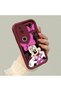 Vivo V50 Compatible Case Camera Protector Cartoon Pattern Maroon Lover Couple Silicone Phone Case - 3
