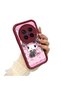 Vivo X300 Pro Compatible Case Camera Protector Cartoon Pattern Maroon Lover Couple Silicone Phone Case - 2