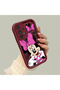 Samsung Galaxy A73 Compatible Case Camera Protector Cartoon Pattern Maroon Lover Couple Silicone Phone Case - 2