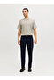 Cream Cotton Knit Zip Polo - 5