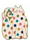 Eta Colorful Cat Patterned Modern Woven Base Decorative Carpet Eta4118