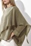 Oversize Slim Draped Woven Blouse - 6