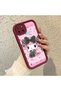 Realme C21Y/C25Y Compatible Case Camera Protector Cartoon Pattern Maroon Lover Couple Silicone Phone Case - 2