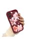 Samsung Galaxy A07 Compatible Case Camera Protective Flower Case Maroon Lover Couple Silicone Phone Case - 2