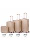4PC ABS Hardside Luggage Set 14/20/24/28 Inch | Lightweight Carry-On & Checked Suitcase with TSA Lock & 360° Spinner Wheels, Includes Travel Makeup Case, Unisex Luggage Set for All Travelers - 7