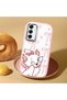 Samsung Galaxy M14 Compatible Case Camera Protective Black Cartoon Patterned Silicone Lover Couple Phone Case - 2