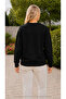 Women's Lavender Flower Printed Round Neck Casual Basic Sweathirt - 2