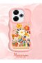 Redmi 13 Compatible Case Camera Protective Pink Silicone Lover Couple Phone Case Floral Case - 2