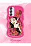 Samsung Galaxy A16 Compatible Case Camera Protective Red Silicone Lover Couple Phone Case Cat Case - 2