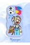 Redmi Note 10 Pro Compatible Case Camera Protector Blue Silicone Couple Phone Case Cartoon Pattern - 2