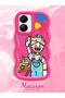 Vivo Y56 Compatible Case Camera Protector Red Silicone Lover Couple Phone Case Cartoon Pattern - 2