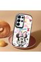 Samsung Galaxy S25 Ultra Compatible Case Camera Protector Black Minnie Patterned Silicone Couple Phone Case - 2
