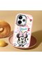 Redmi 13 Compatible Case Camera Protector Pink Minnie Patterned Silicone Lover Couple Phone Case - 2