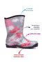 Thermal Lined Waterproof Girls' Rain Boots with Boots - 3