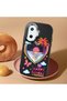 Poco F7 Compatible Case Camera Protector Black Heart Pattern Silicone Lover Couple Phone Case - 2