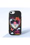 iPhone Se 2022 Compatible Case Camera Protector Black Heart Patterned Silicone Lover Couple Phone Case Cover