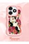 Tecno Spark 20 Compatible Case Camera Protective Pink Silicone Dear Couple Phone Case Cat Case - 2