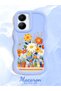 Vivo Y56 Compatible Case Camera Protector Blue Silicone Lover Couple Phone Case Floral Case - 2