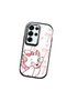 Samsung Galaxy S25 Ultra Compatible Case Camera Protector Black Cartoon Pattern Silicone Couple Phone Case - 3
